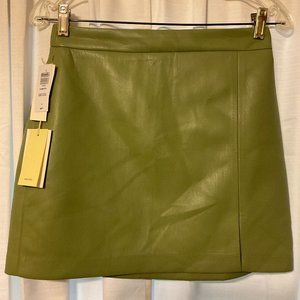 Wilfred Skirt 6 Sage Frost Green Faux Vegan Leather Short New NWT